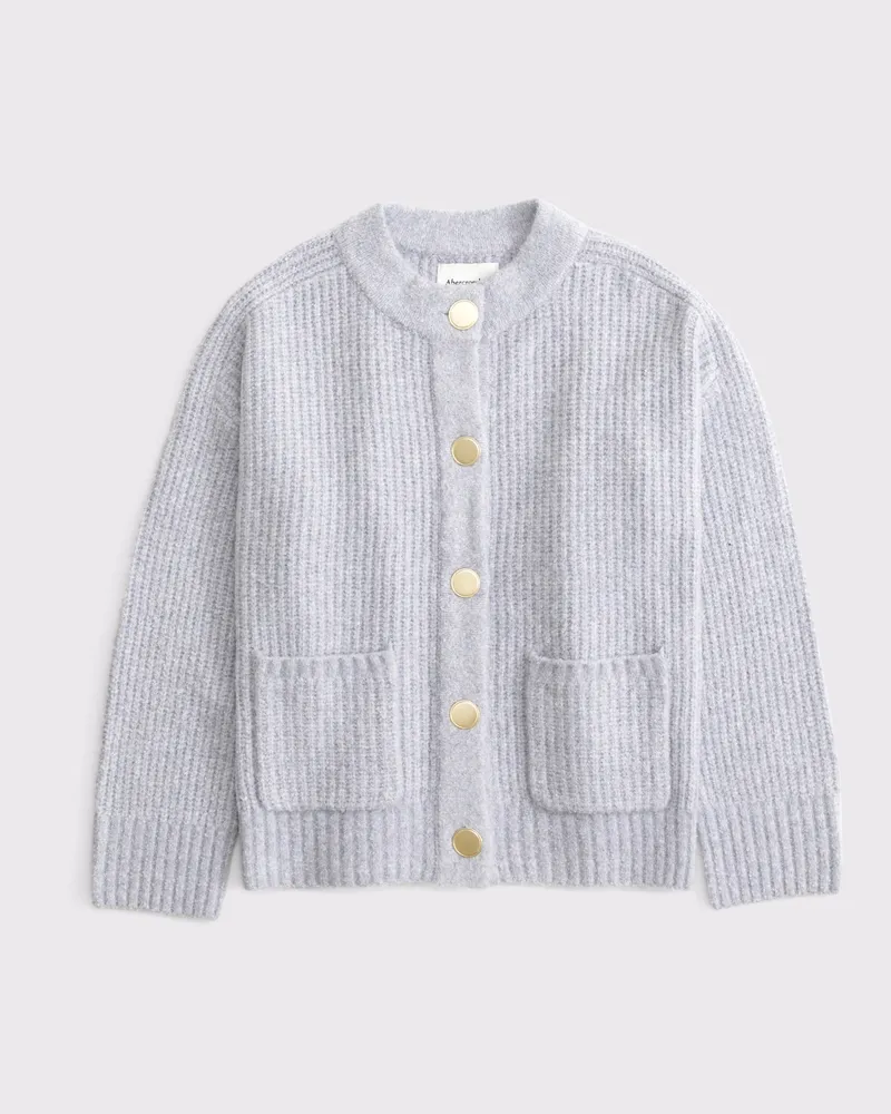 Relaxed Hardware Crew Cardigan