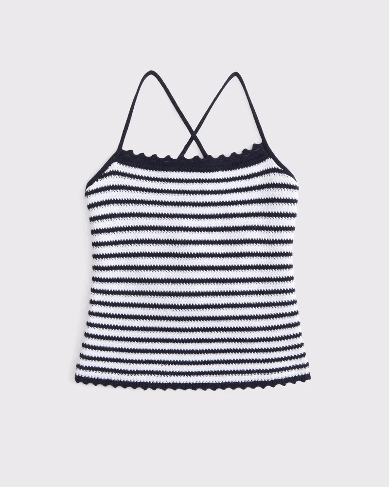 Crochet-Style Tie-Back Tank