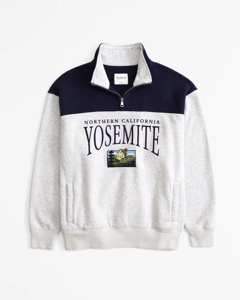 Embroidered Yosemite Vintage Sunday Half-Zip