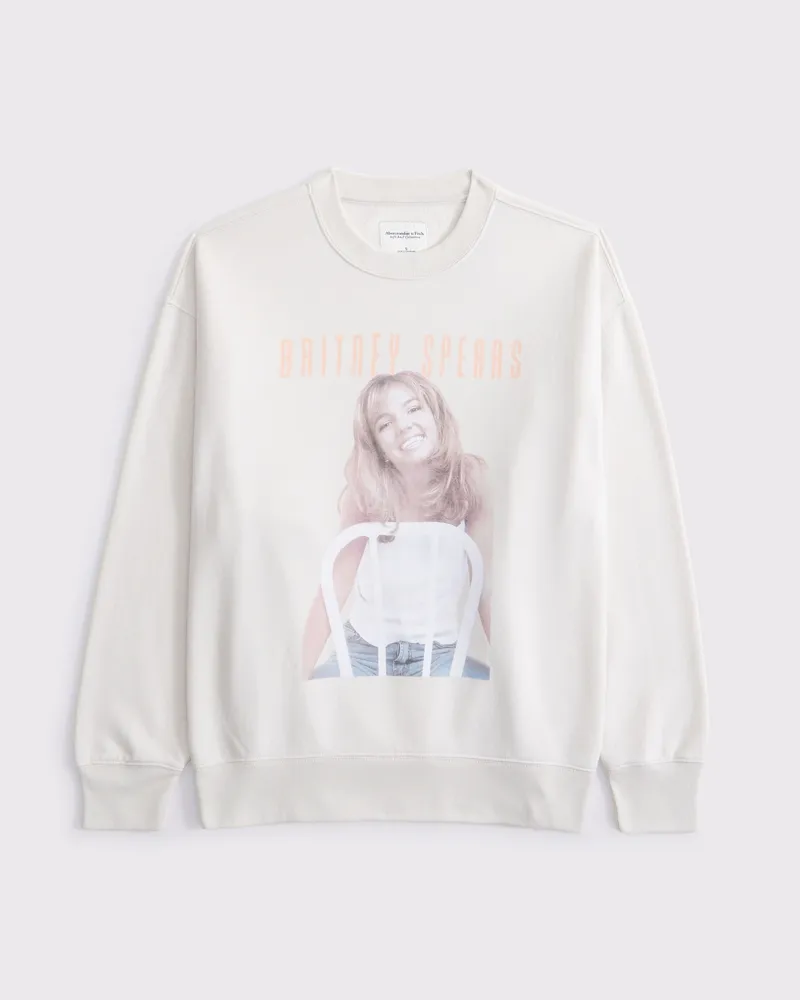 Britney Spears Graphic Vintage Sunday Crew