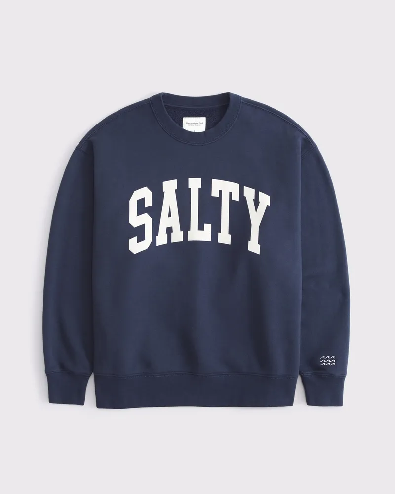 Salty Graphic Oversized Sunday Crew