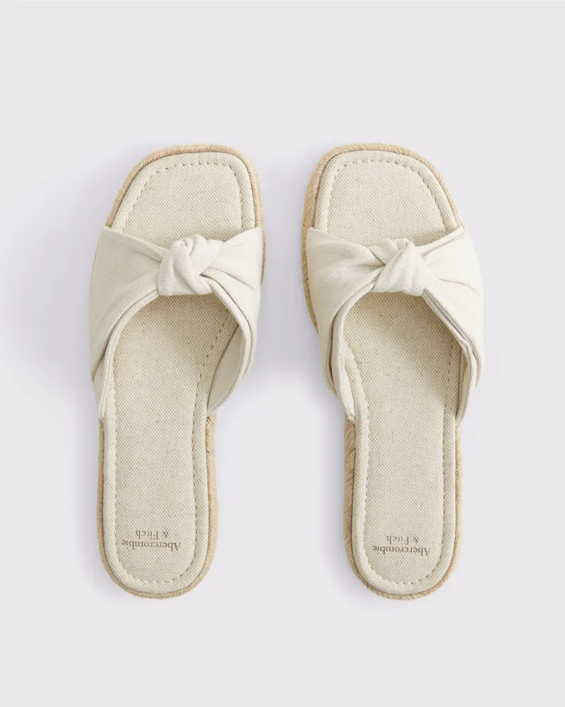 Espadrille Slide Sandals
