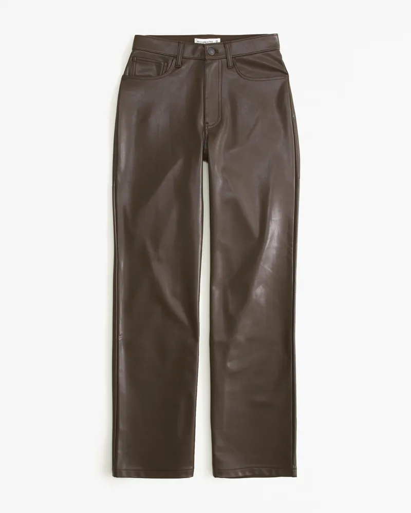 Curve Love Vegan Leather 90s Relaxed Pant