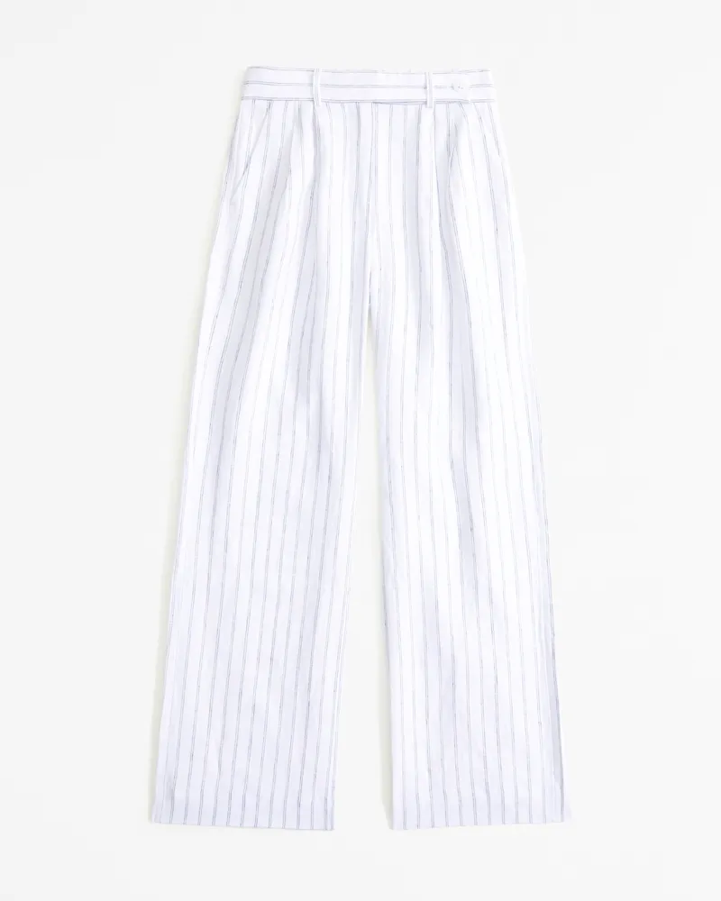 A&F Sloane Tailored Premium Linen Pant