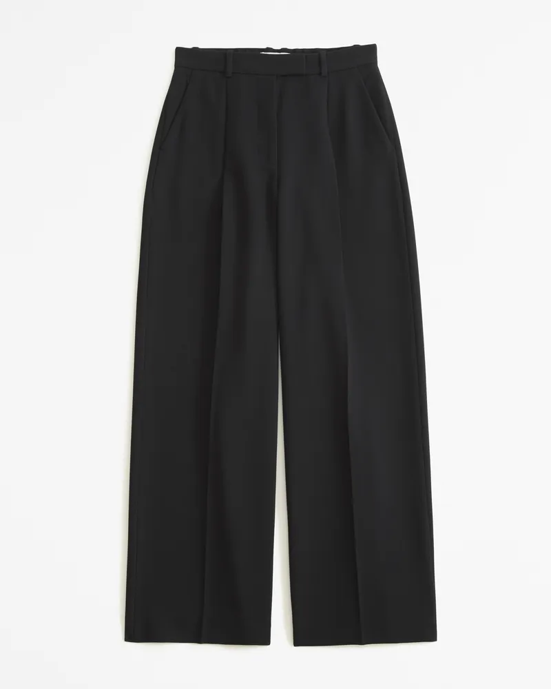 Curve Love A&F Harper Tailored Ultra Wide Leg Pant
