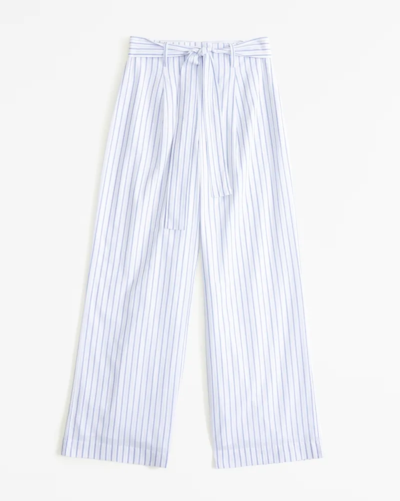 Poplin Wide Leg Pant