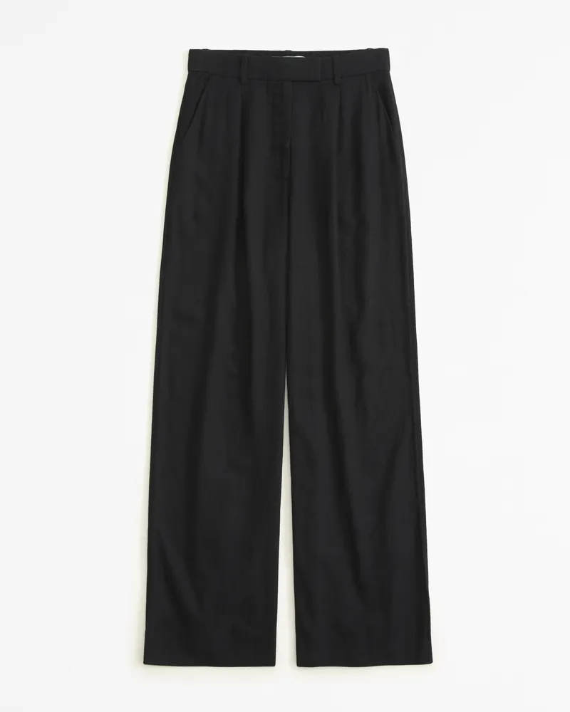A&F Harper Tailored Linen-Blend Pant