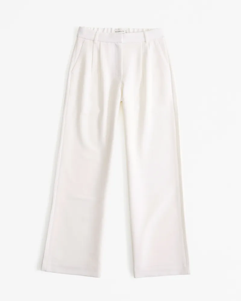A&F Sloane Low Rise Tailored Wide Leg Pant