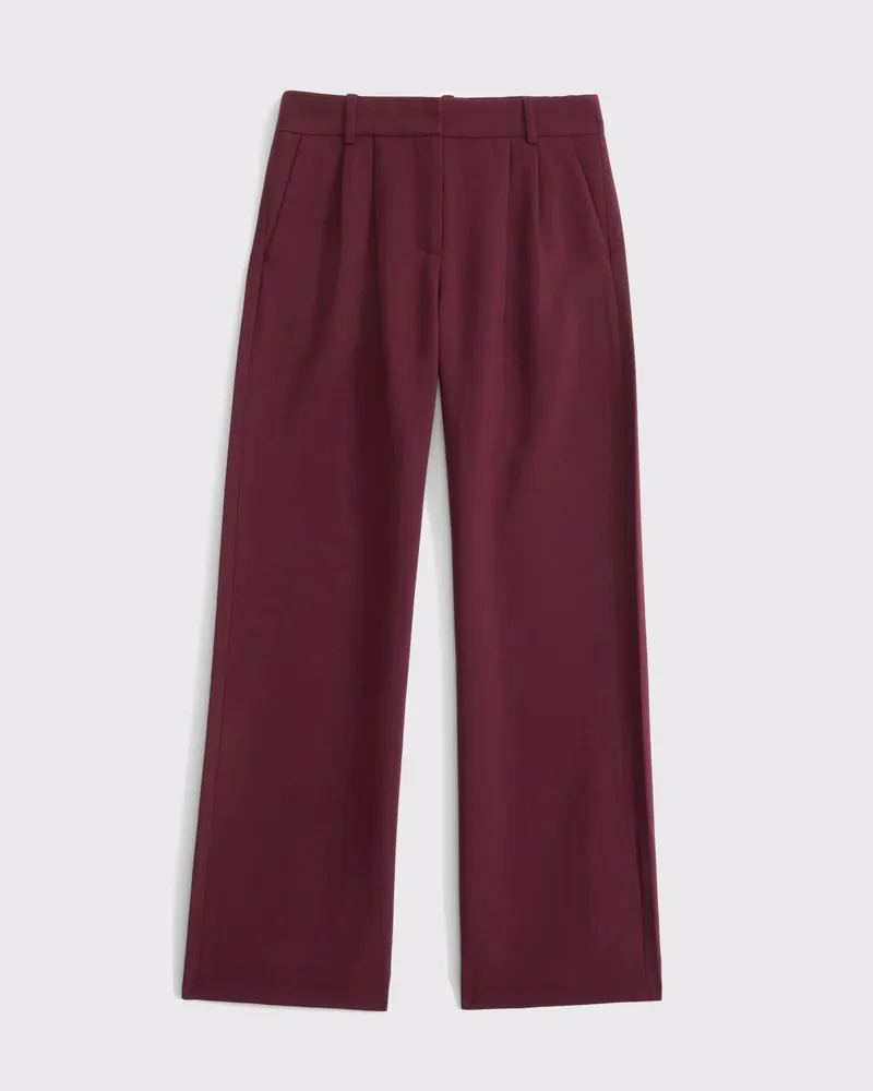 A&F Sloane Low Rise Tailored Wide Leg Pant