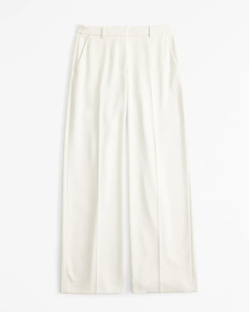 Low Rise Tailored Wide Leg Pant