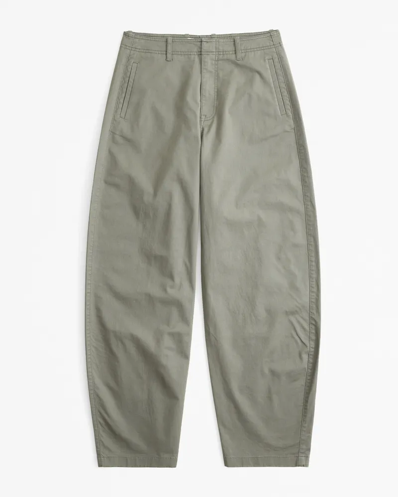 Mid Rise Barrel Pant