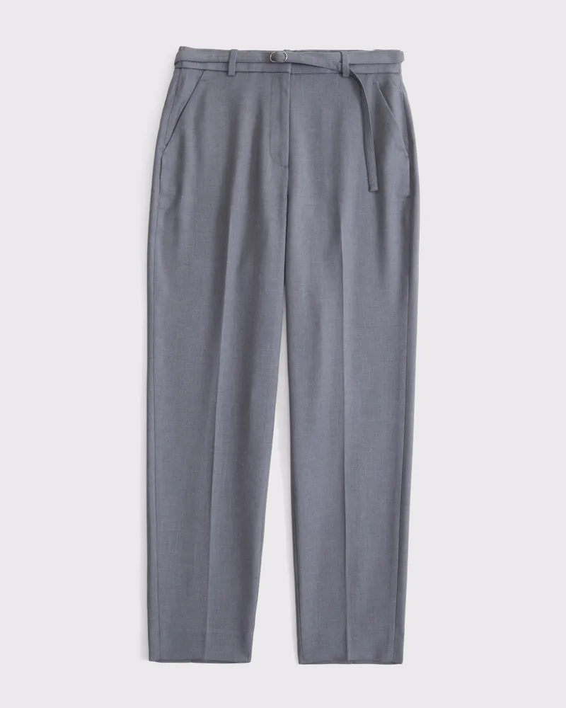 Curve Love High Rise Belted Ankle Straight Pant