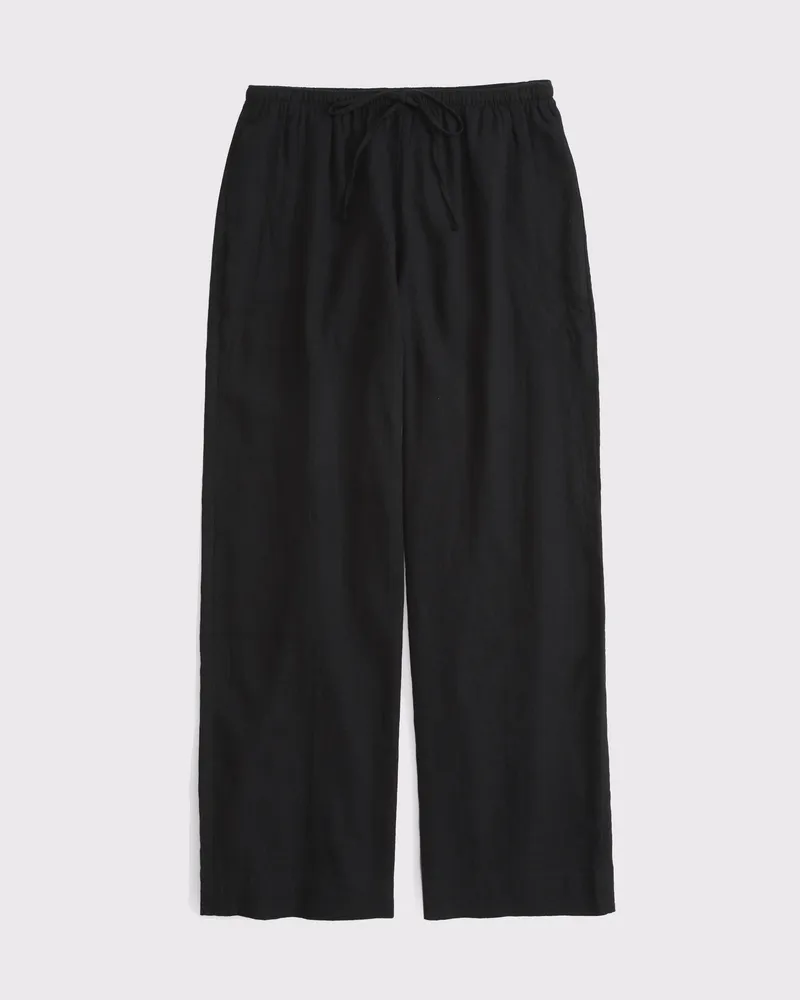 Linen-Blend Pull-On Pant
