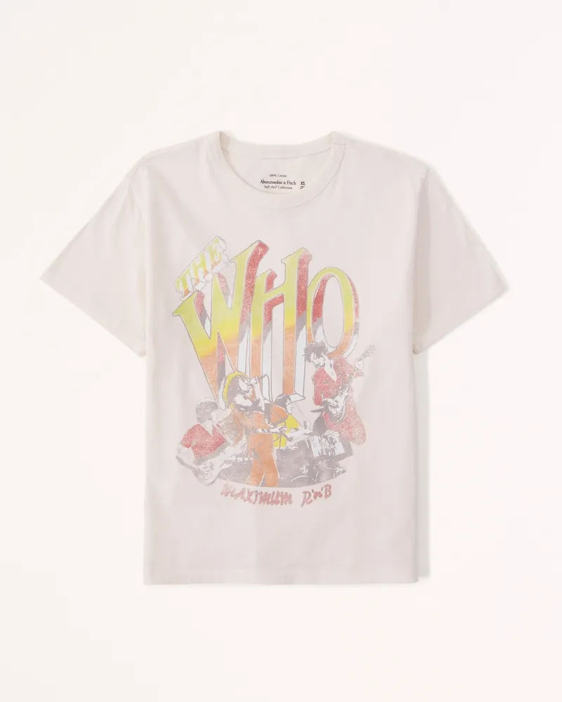 Short-Sleeve The Who Graphic Skimming Tee