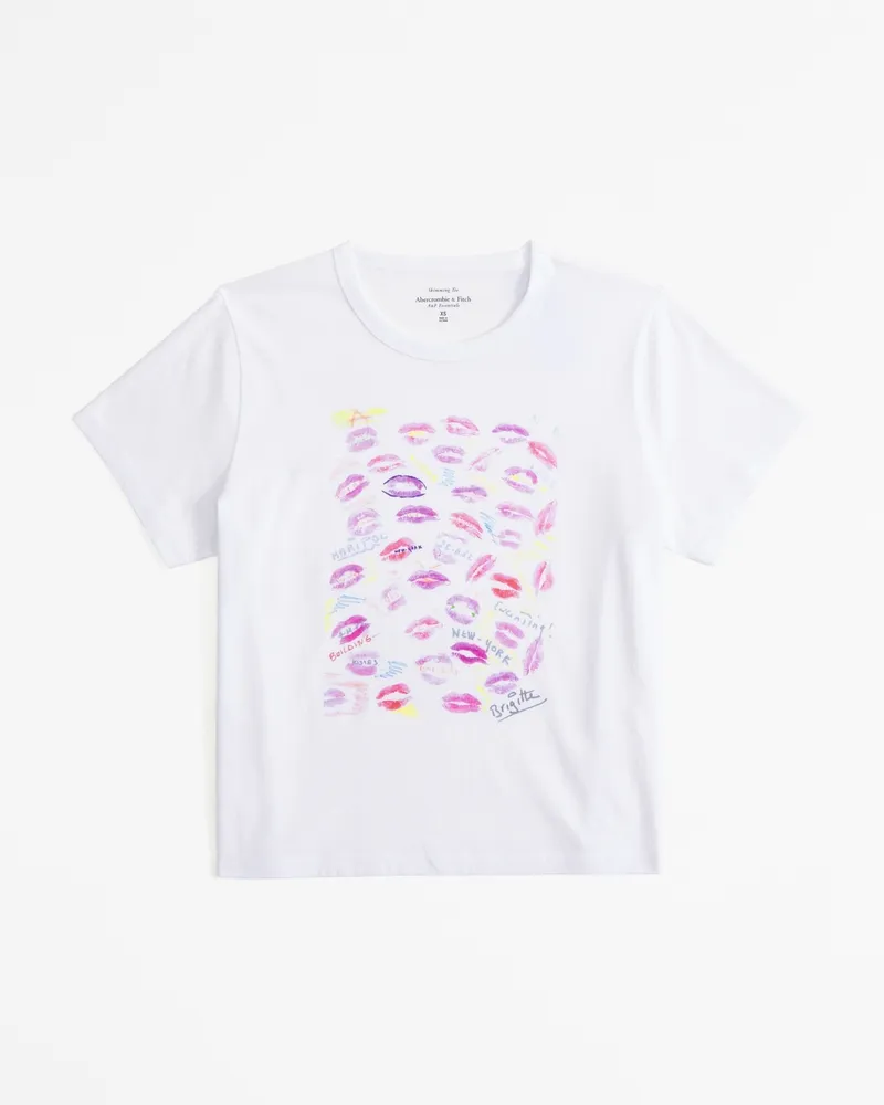 Short-Sleeve Maripol Graphic Skimming Tee