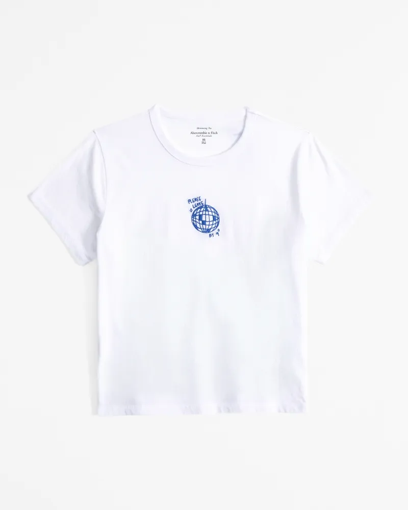 Short-Sleeve Disco Ball Graphic Skimming Tee