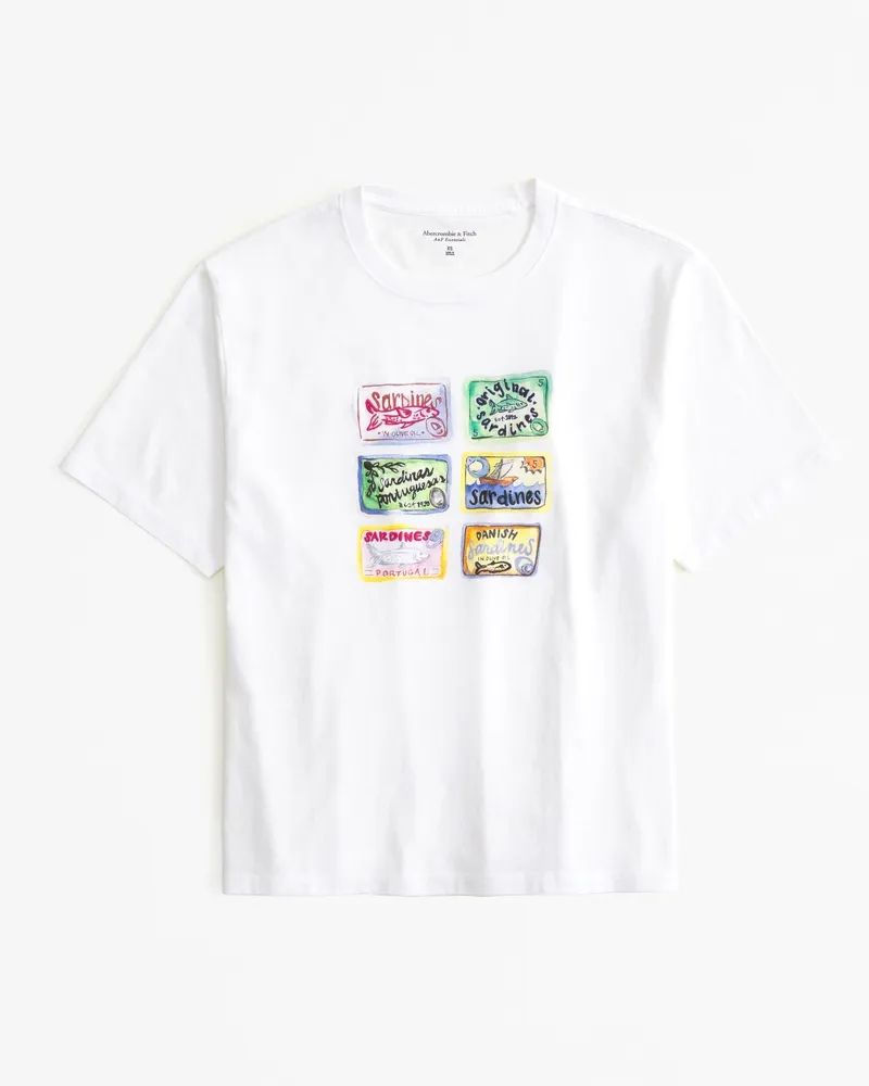 Short-Sleeve Sardines Graphic Relaxed Tee