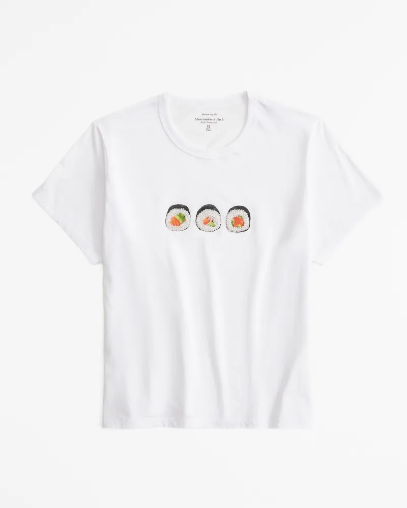 Short-Sleeve Pasta Graphic Skimming Tee