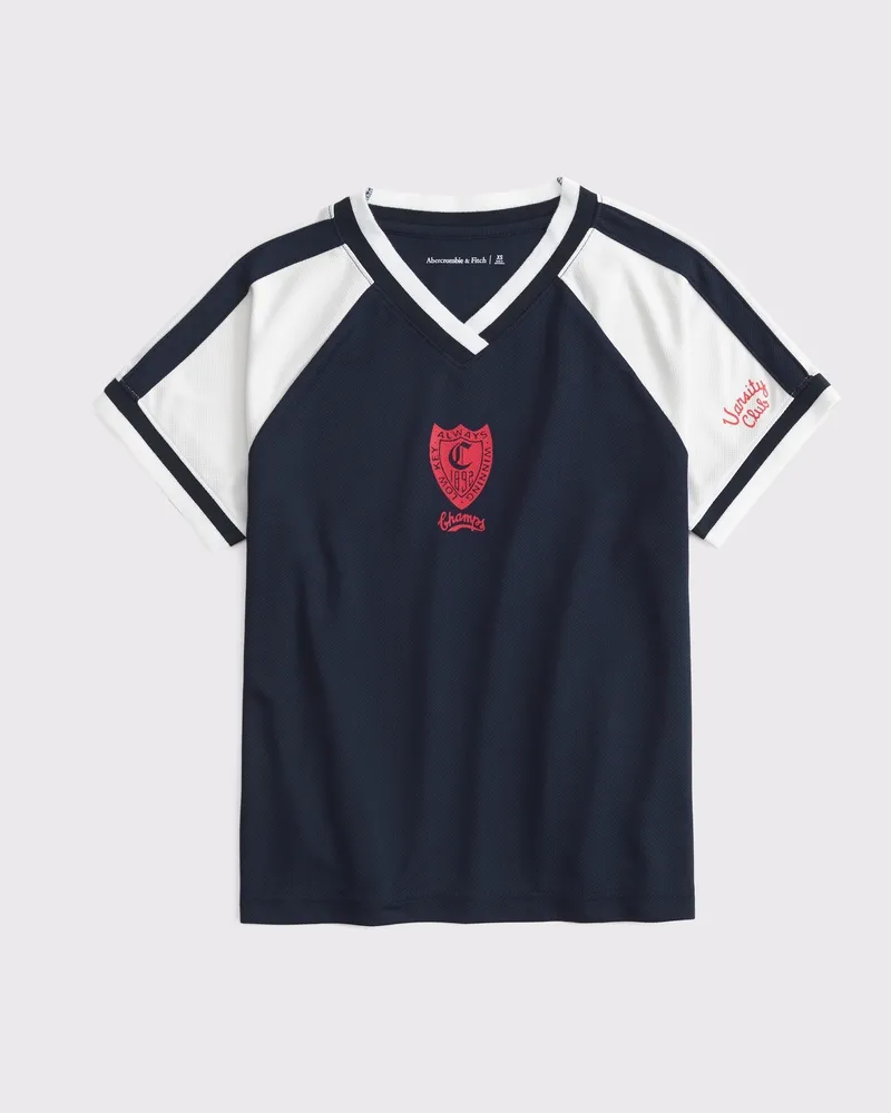 Sporty Polo Jersey Tee
