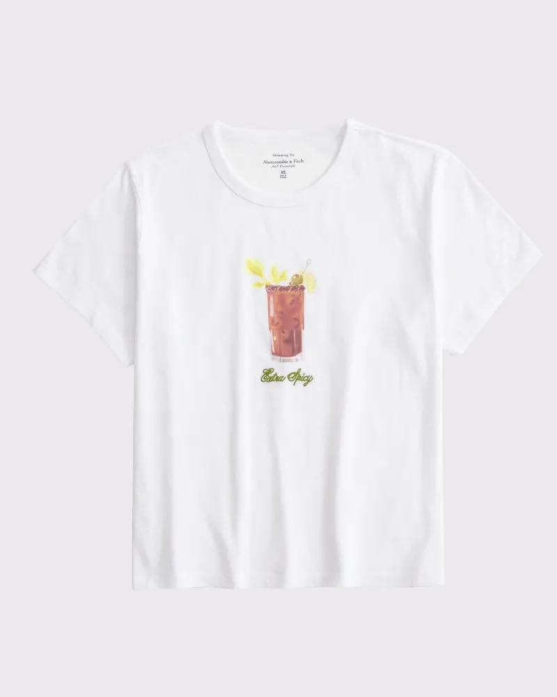 Short-Sleeve Cocktails Graphic Skimming Tee