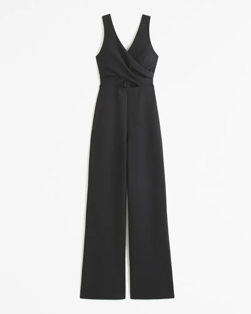 Plunge Cutout Jumpsuit