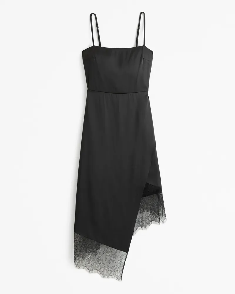 Slip Asymmetrical Midi Dress