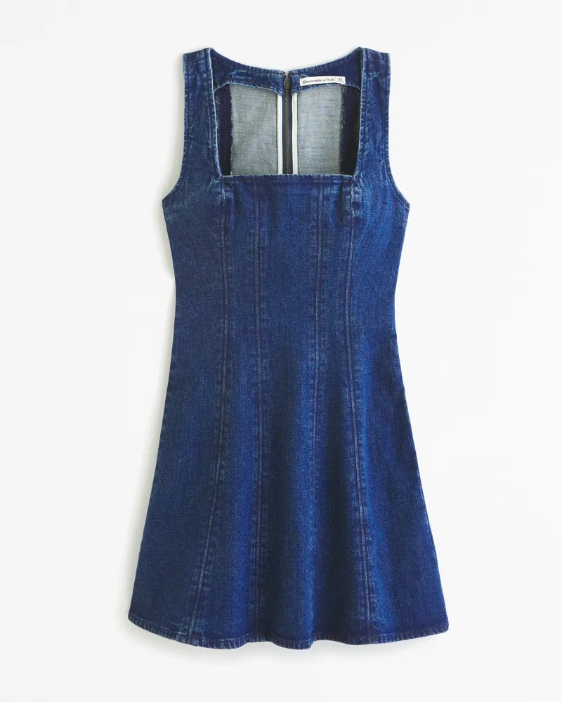 The A&F Mila Denim A-Line Mini Dress