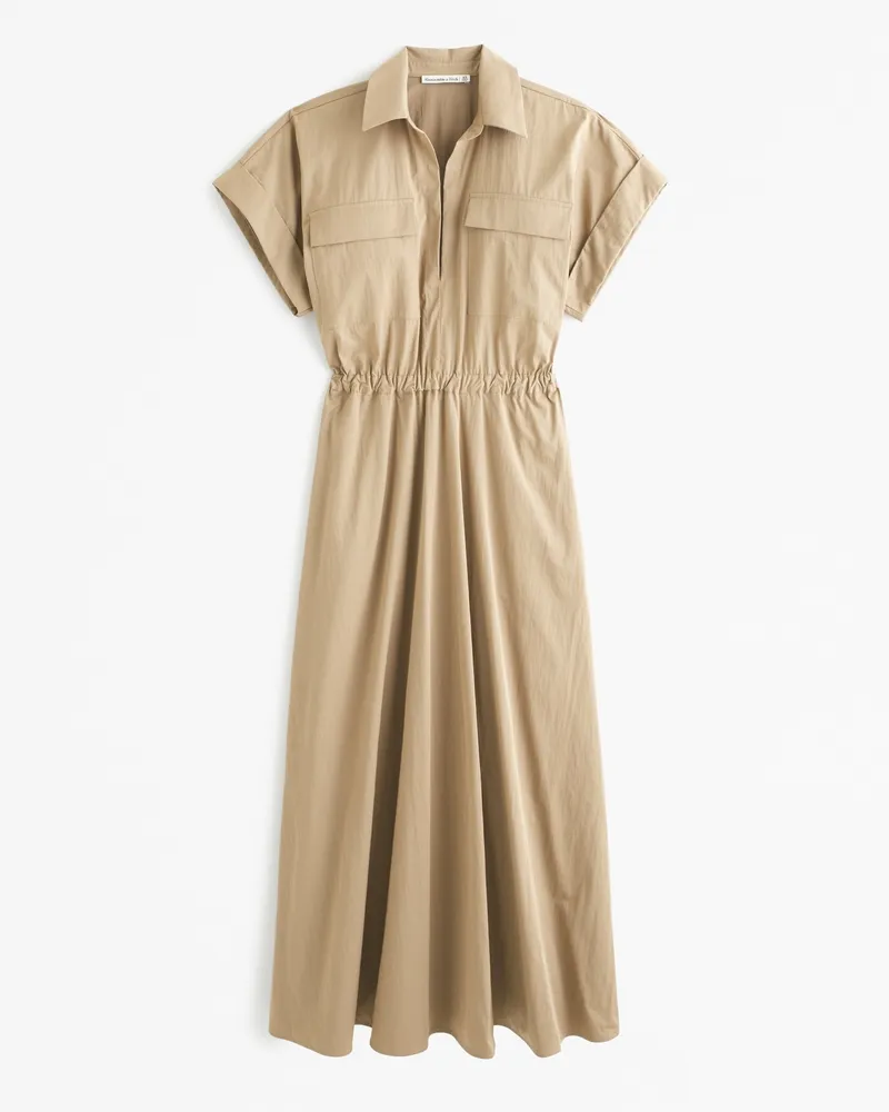 Utility Maxi Shirt Dress