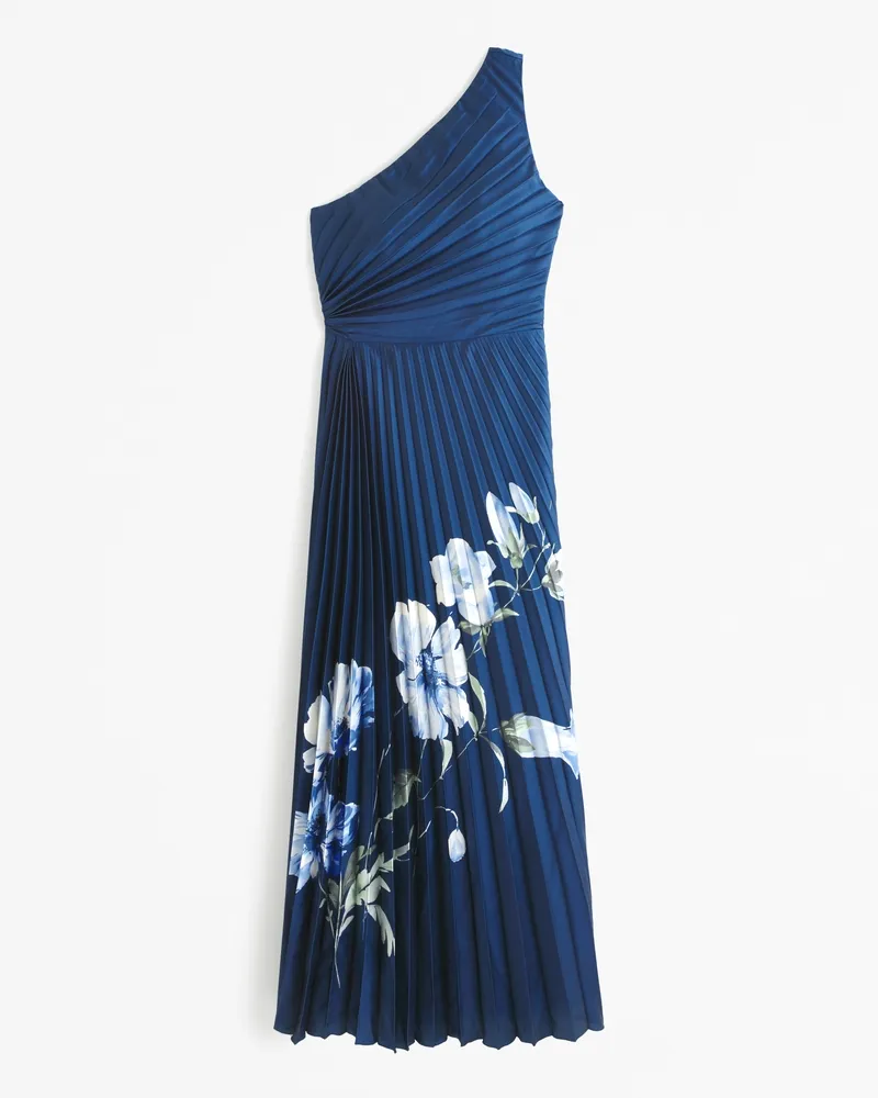 The A&F Giselle Pleated One-Shoulder Maxi Dress