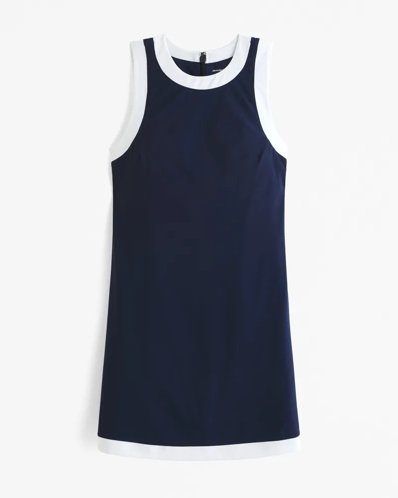High-Neck Traveler Mini Dress
