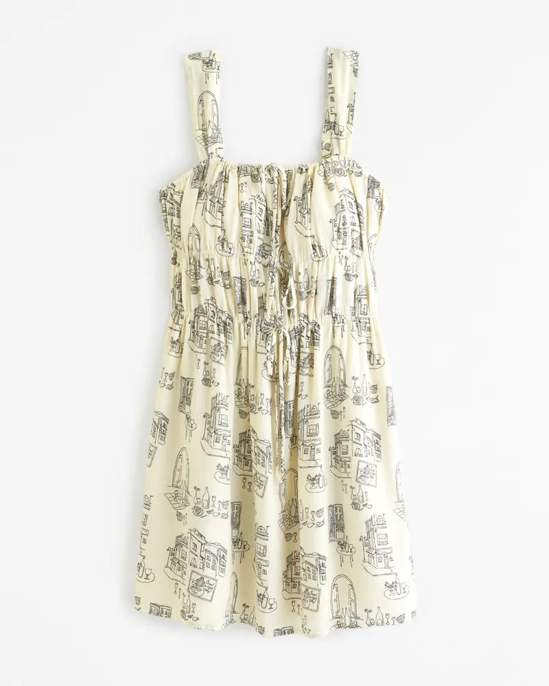 Tie-Front Mini Dress