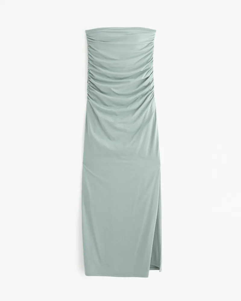 Strapless Knit Midi Dress