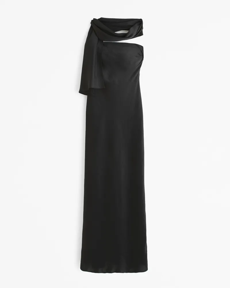 The A&F Julia Slip Strapless Scarf Maxi Dress