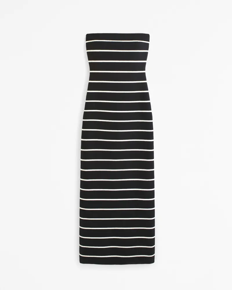 Strapless Midi Sweater Dress