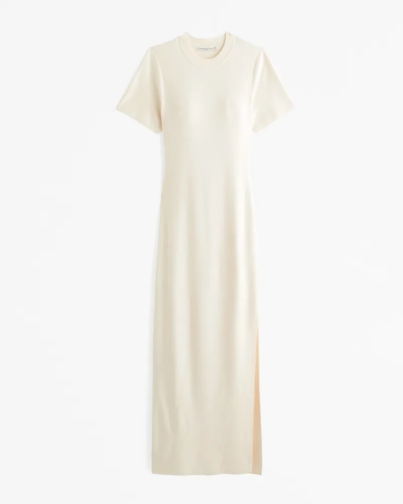 Short-Sleeve Maxi Sweater Dress