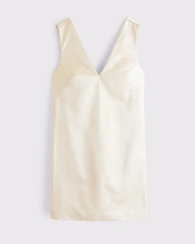 Plunge Bow-Back Mini Dress