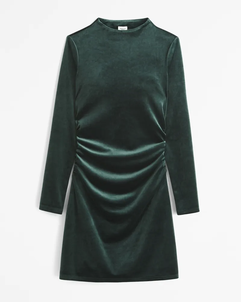 The A&F Paloma Long-Sleeve Velvet Mini Dress