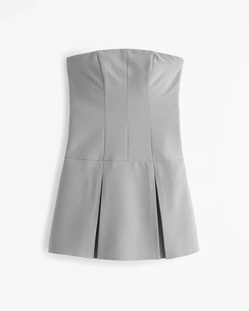 Strapless Pleated Skort