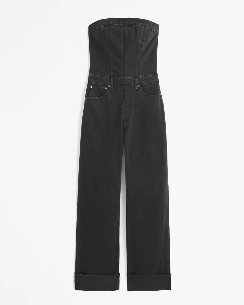 Strapless Denim Jumpsuit