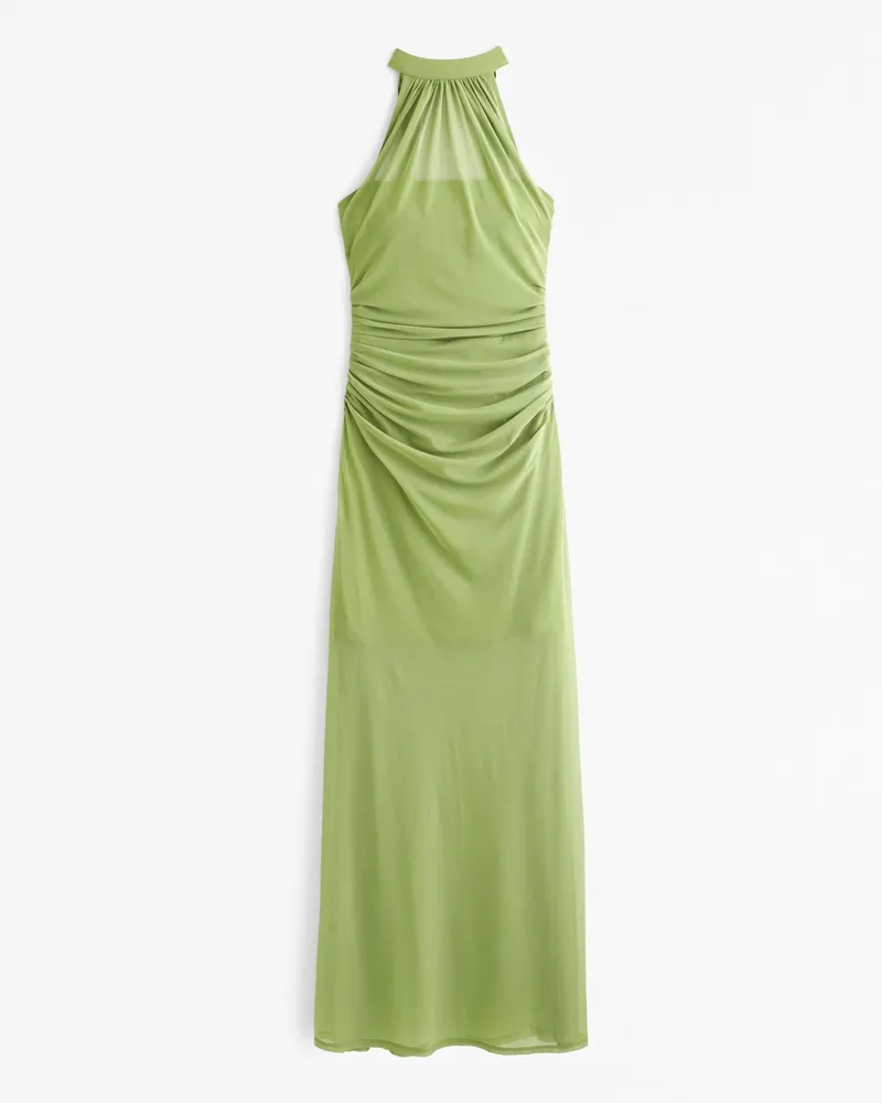 Vol. 28 Sheer Halter Maxi Dress