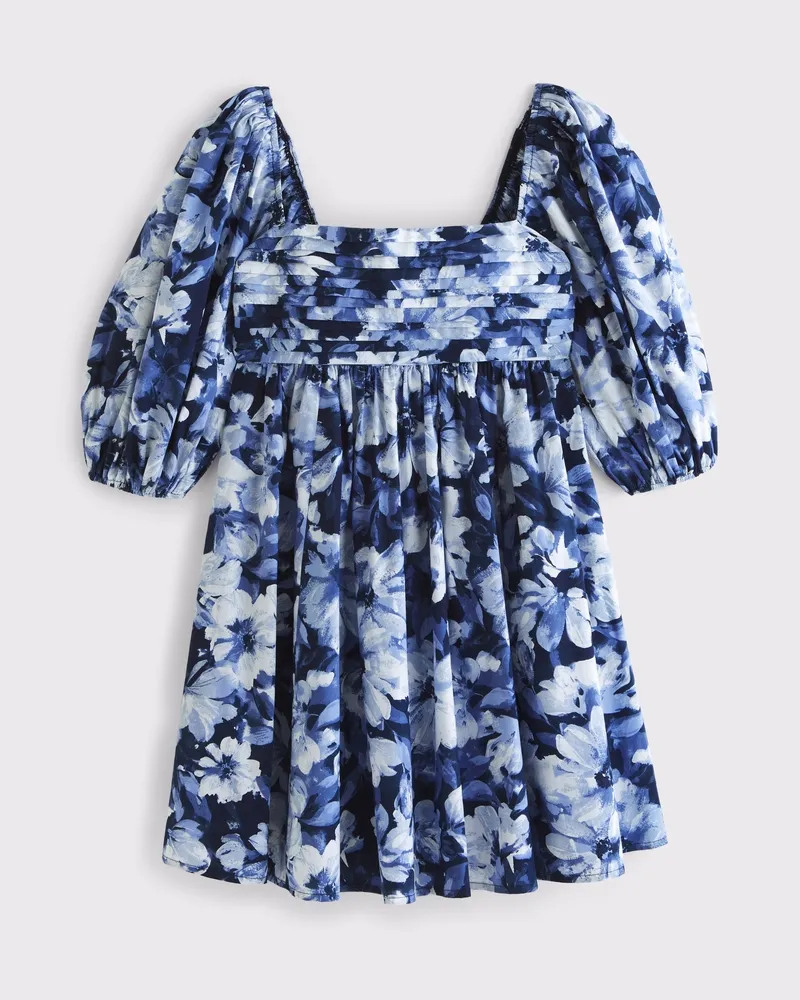 The A&F Emerson Poplin Puff Sleeve Mini Dress