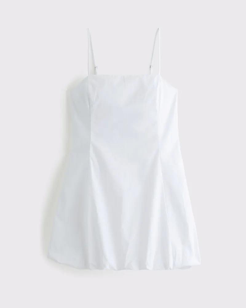 Squareneck Bubble Hem Mini Dress