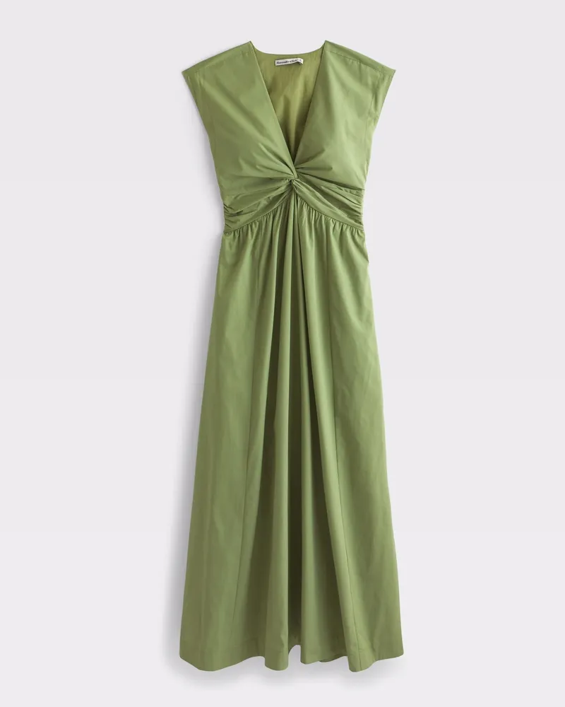 Twist-Front Maxi Dress