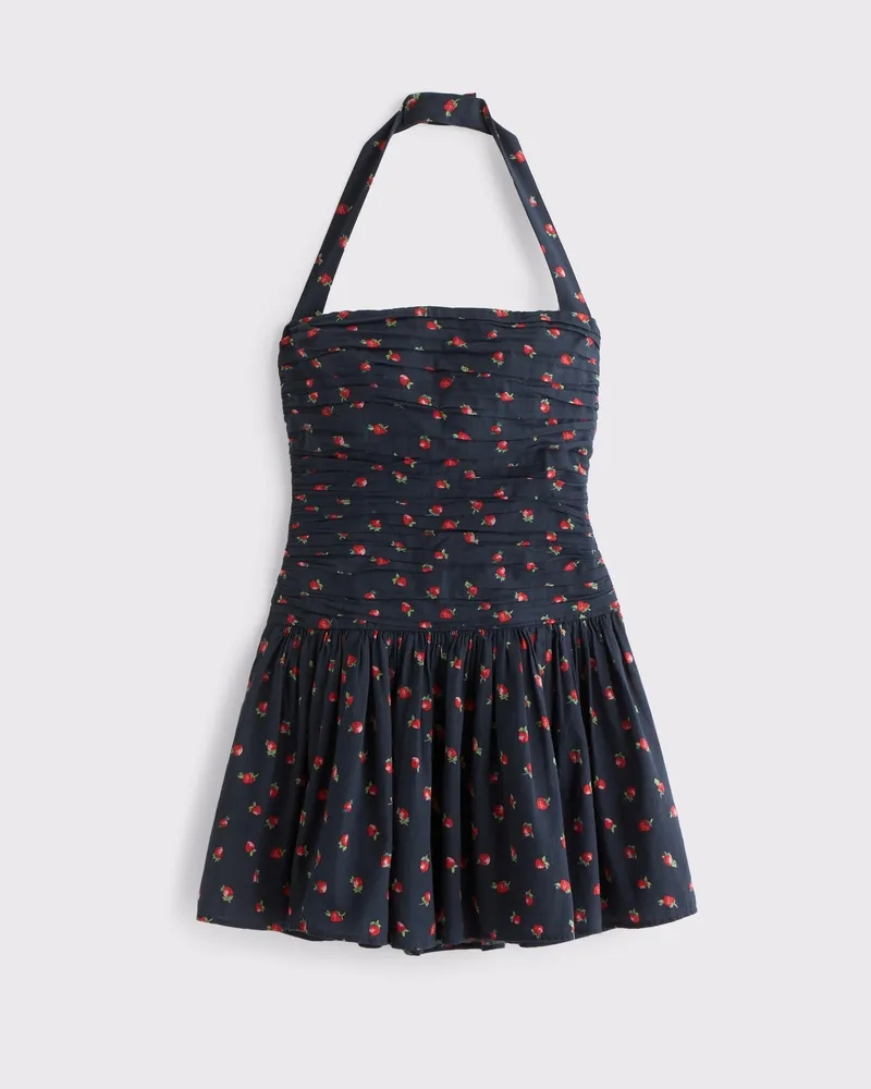 The A&F Emerson Drop-Waist Halter Mini Dress