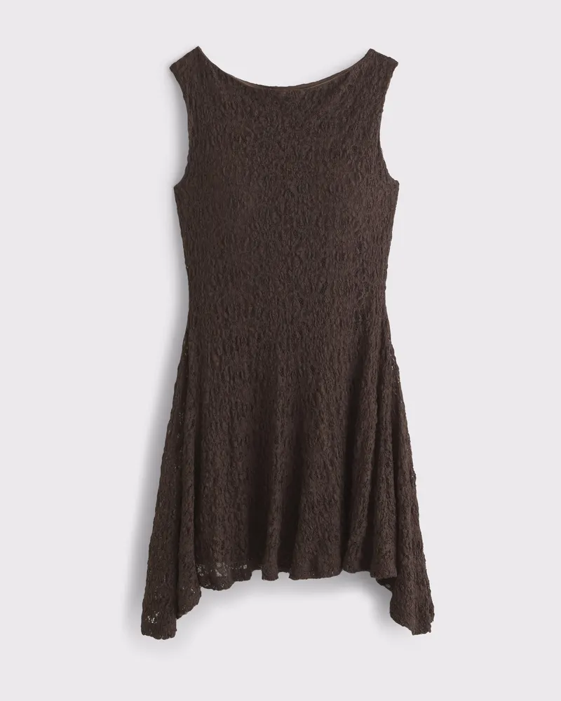 Slash Lace Mini Dress