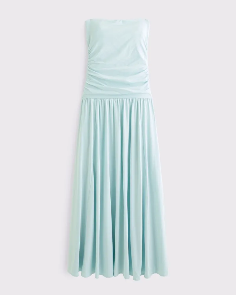 Tube Drop-Waist Knit Maxi Dress