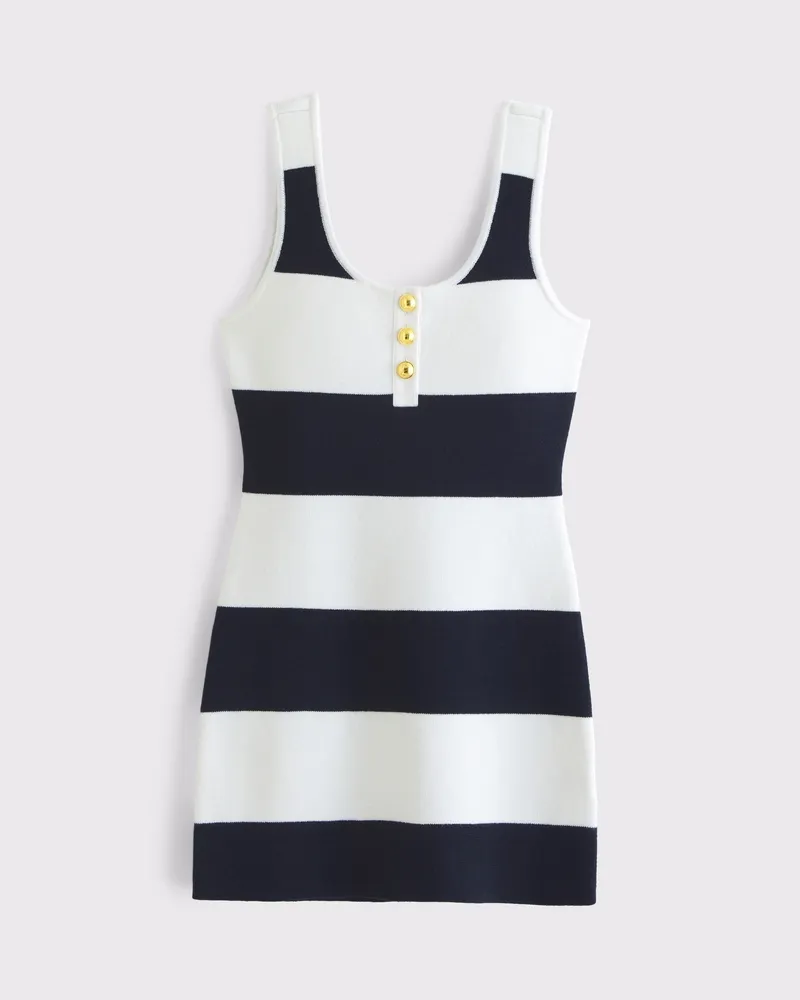 Vol. 28 Button Mini Sweater Dress