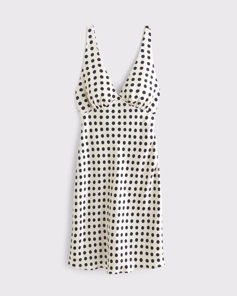 Halter Knee-Length Slip Dress