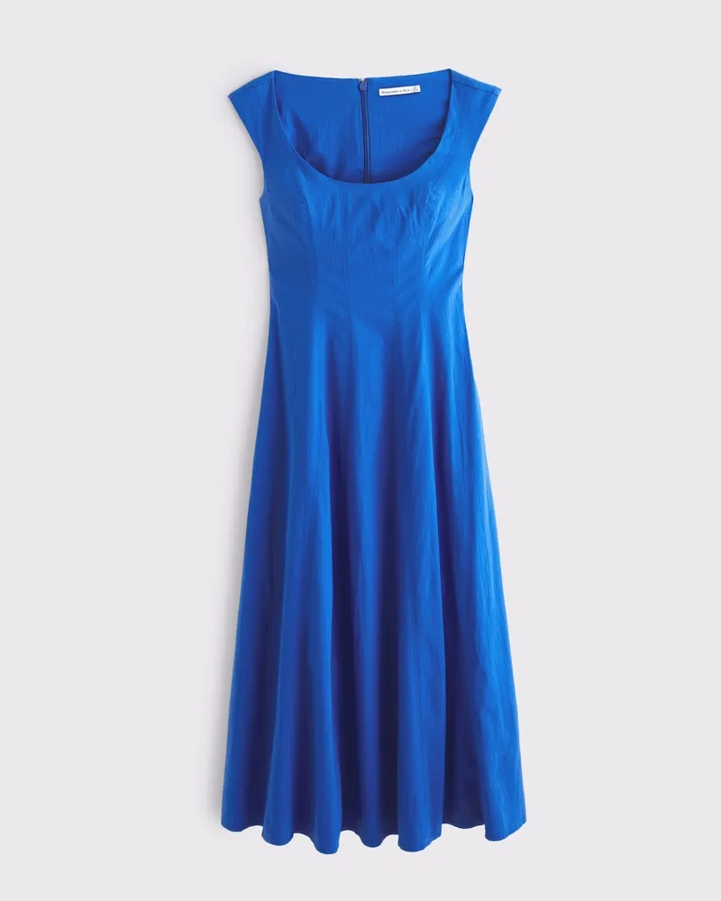 The A&F Mila Cap Sleeve Midi Dress