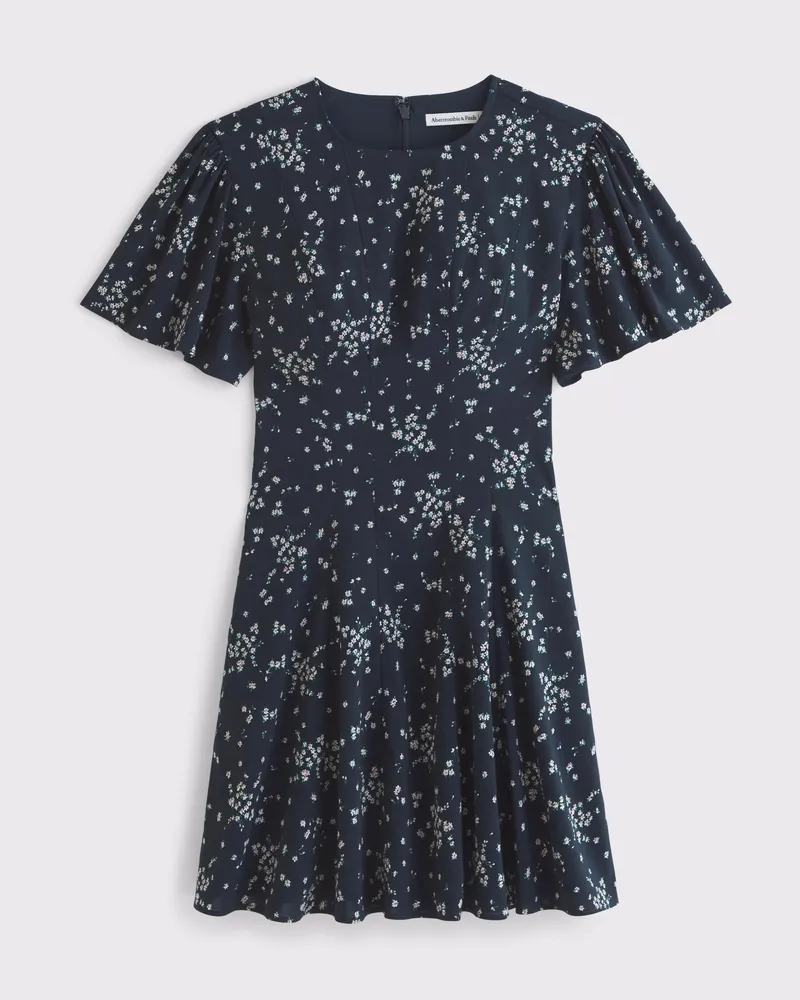 The A&F Mila Short-Sleeve Mini Dress